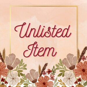 UNLISTED ITEMS TY FOR YOUR PURCHASE 😍🎆✨🎉🎉